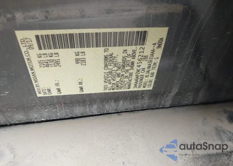 2017 Nissan Maxima 3.5S from USA, damaged, VIN 1N4AA6AP2HC456212